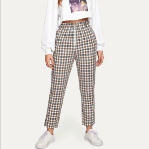 SHEIN plaid pants